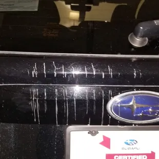 The rear hatch of my car.