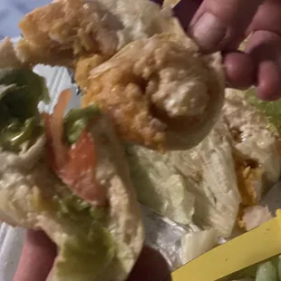 Worst poboy ever., no shrimp.  Fries had to be put in he oven because they are raw.