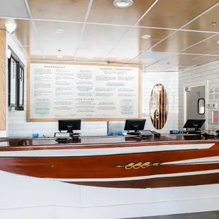 Offering counter service or a full service bar for a more convenient way to dine at the lake.