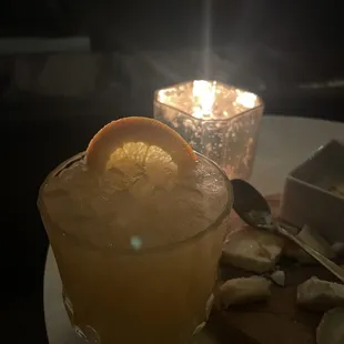 Mezcal cocktail