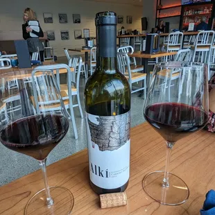 Tuesday: Half Price bottles of wine. Alki Cabernet Sauvignon for $20.