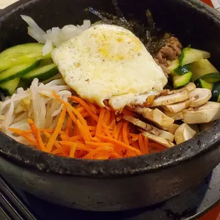 a bowl of food