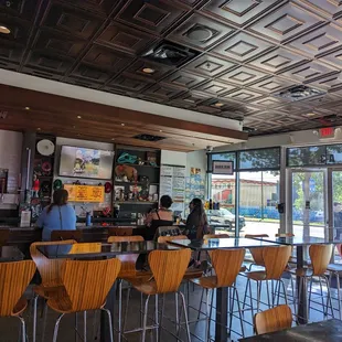 Interior view of bar and seating