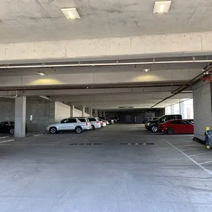 an empty parking garage