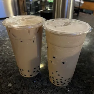 Black Milk Tea and Chai Latte