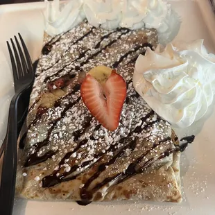 Strawberry Nutella crepe