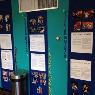 All of the year&apos;s plays described onthe lobby.