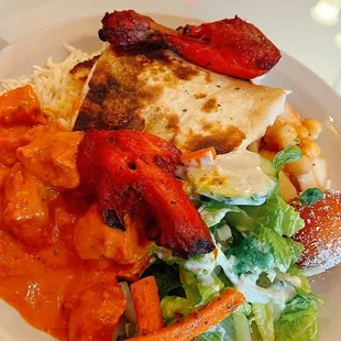 a plate of food on a table