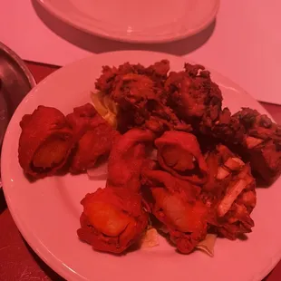 a plate of food on a table