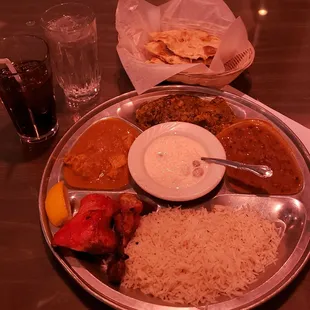 $15.95 Non-Veg Lunch Special (sub'd Chai tea for soda)