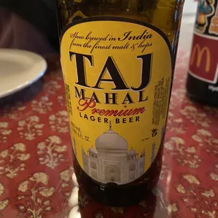 Taj Mahal beer straight from India