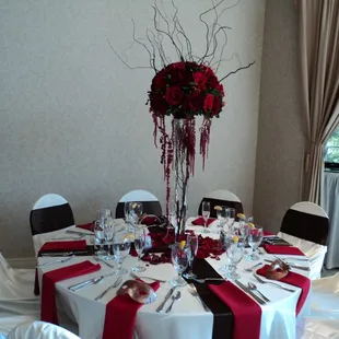 Table setting at my daughters wedding.