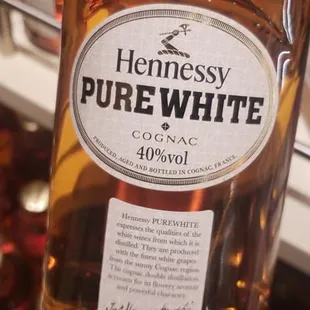 Our bartending services offer White Hennessy,( imported) not sold in the U.S.