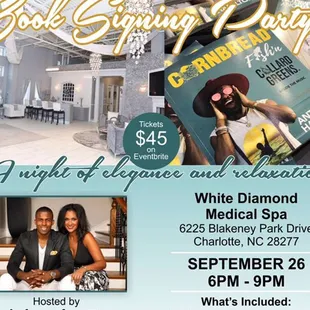 Hosting a book signing for an amazing Grammy award winning singer Anthony Hamilton and of course Jewell treats desserts will be  involve