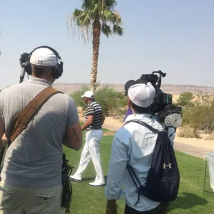 On the Steve Harvey show at his golf classic