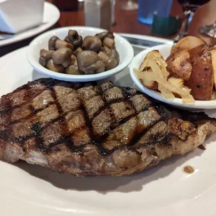 Ribeye, MR, properly cooked and delicious