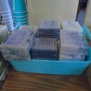 Hand crafted soap.