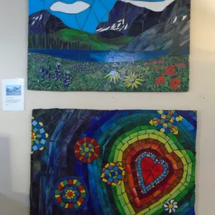 Local art - stained glass.