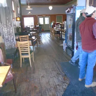 View looking inside from the front entryway.