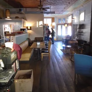 A shot looking towards the front from the back door.