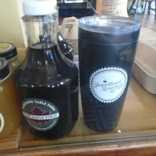 Local maple syrup.