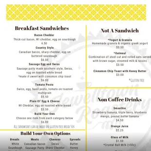 Breakfast Menu
