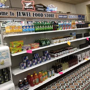 a variety of beverages