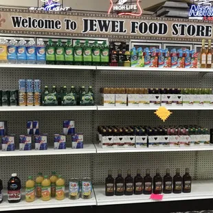 a variety of beverages