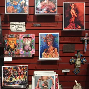 Local art by Miss Jean, New Orleans French Quarter