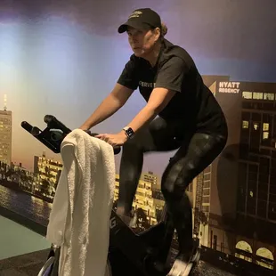 5:45 spin. Karen is amazing!
