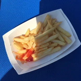 Yummy kosher dog and fries