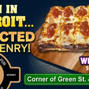 Try Our Detroit Pizza....