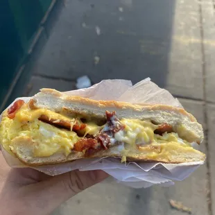 Bacon, Egg and Cheese on a Roll