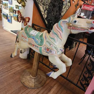 a horse on a pedestal