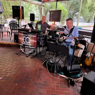 It's a two man, not so good, band blaring in my ears.