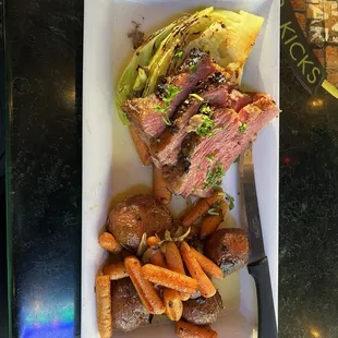 Amazing Corn Beef and Cabbage Dinner.