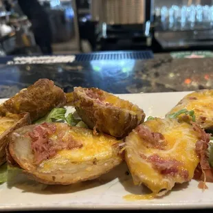 Potato skins. Very thick and tasty.