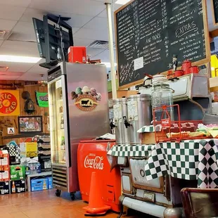 the interior of a restaurant