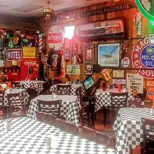 the interior of a restaurant