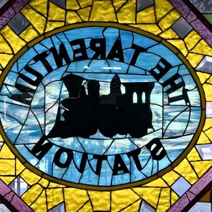 a stained glass window