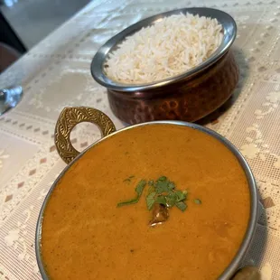 Lamb Tikka Masala Plain Rice