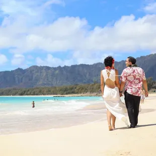 My Vow Renewal on the beach
