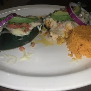 Shrimp Poblanos