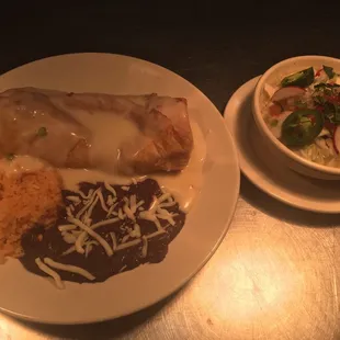 Chimichanga with queso  blanco