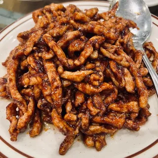 Shredded Pork and Scallion with Pancakes