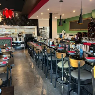 Very nice sushi bar for watching our chefs make our sushi &amp; amazing drinks that you&apos;ll love. Happy Hour from 4-6pm too.