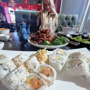 Sushi &amp; Crispy Beef