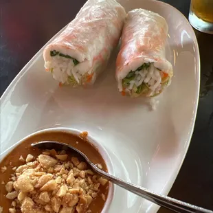 Imperial Summer Roll 2pc. Looks like a good amount of shrimp.