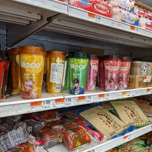 Cold beverages featuring what I assume are characters from a video game or comic or cartoon?