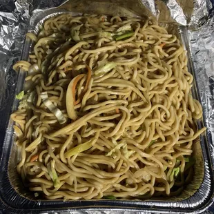 Vegetable Chow Mien Medium Party Tray ($43.76)